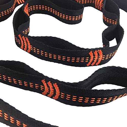Gold Happy Outdoor Hammock Straps Special Tree tie Rope High Load-Bearing Nylon Webbing Rock Climbing Flat Belt Outdoor Tool