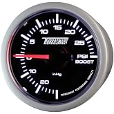 Turbosmart TS-0101-2023 52 mm - 2-1/16" 0-30 PSI Boost Gauge for Gated Boost Control Valves , Black