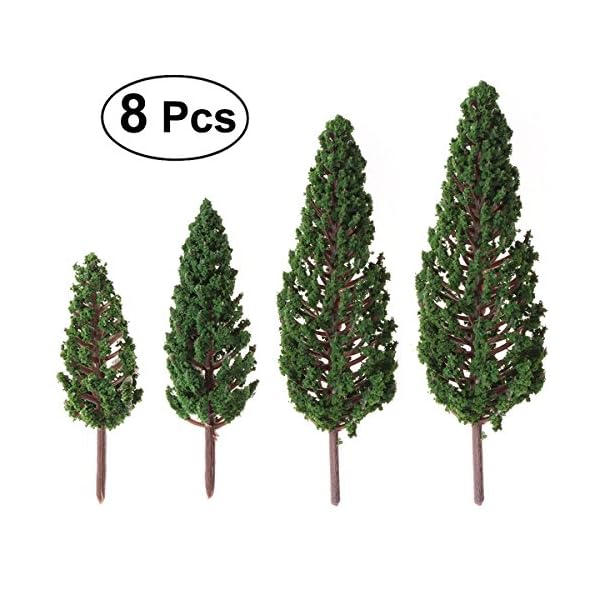 VORCOOL Mini Alberi Pino con Dimensioni Diversi 8PCS
