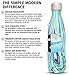 Simple Modern 17 Ounce Wave Water Bottle - Stainless Steel Double Wall Vacuum Insulated Reusable Leakproof Pattern: Starry Night