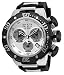 Invicta Men's Reserve Stainless Steel Swiss-Quartz Watch with Silicone Strap, Black, 30 (Model: 21640)