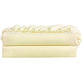 Twin XL Fitted Sheet 28 Inch Deep Pocket Ivory Fitted Sheet Twin XL All-Around Elastic to Easily Stretch and Pull in The Borders