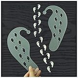 Christmas Elf Footprints Stencil - Elf on The Shelf - Kraft Paper Greeting Card Packaging