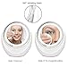 Double Sided Natural LED Lighted Makeup Mirror,1x/7x Magnifying,Anti fog Design.