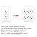 WiFi Smart Plug Mini (2-Pack), 15A Wireless WiFi Smart Dual Outlet,2 in 1 Mini Socket Remote Control Works with Google Home,Alexa,Echo Dot (2)