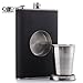 Flask Set [2018 Gift for Men] - Cigarette Flask (1) + Shot Glass Flask (1) + Funnel (2) (Cigarettes Not Included)