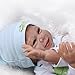 Dirance 22 Inches Lifelike Reborn Doll Sleeping Soft Silicone Full Body Realistic Look Real Boy Doll Vinyl Reallike Newborn Baby Doll Outfit, Kids Gift for Ages 3+,Under 100 Dollars (Multicolor)