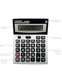 Calculadora, 12 digits Dual Power visualización grande estándar computadora de la oficina calculadoras