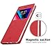 iPhone 8 Plus Case, iPhone 7 Plus Case, Premium Leather PU Flip Folio Wallet Case View Window Stand Kicstand Card Holder Magnetic Closure TPU Bumper Full Cover Slim Leather Case Feitenn - China Red