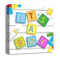 Canvas Wall Art Cartoon Picture Canvas Prints Home Artwork Decoration for Kids Bedroom Bathroom - 12x12 inches