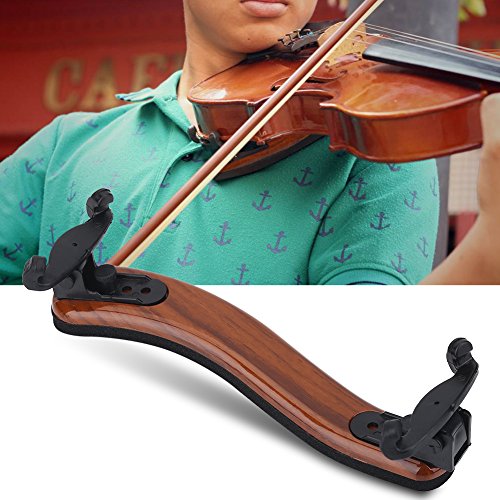 Violin Shoulder Rest Adjustable Shoulder Foam Pad with Rubber Feet for 3/4 4/4 Size Violin Instrument Accessory