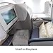 Jaklove Travel Foot Rest Pillow PVC Inflatable Footrest Adjustable Height Pillow for Foot Leg Pillow on Airplanes,Cars,Buses,Trains,Office(Gray)