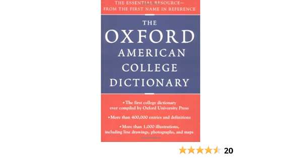 Amazon Com Oxford American College Dictionary Oxford University Press Books