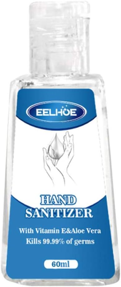 Hand Sanitizer Gel with Vitamin E and Aloe Vera, Moisturizing Gentle Clean Hands Waterless Quick Drying Hand Sanitizer Gel 60ml