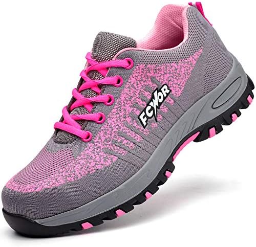 Eclimb Women's Safety Work Shoes Steel-Toe Athletic Shoes