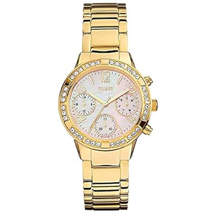 Guess Chronograph Pink Dial Womens Watch - W0300L3