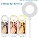 Neewer Selfie Ring Light with Cell Phone Holder Stand for Live Stream/Makeup,LED Camera Lighting (3-Light Mode,8-Level Brightness) with Lazy Bracket Compatible with iPhone 8 7 6S Plus X Android(White)