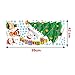 Kiddale Christmas Wall Decals,Removalble Santa Claus Christmas Tree Wall Stickers for DIY Home Décor
