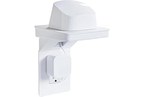 ECHOGEAR Outlet Shelf for Decora/GFCI Outlets - Next-Gen Design with Built-In Cord Storage & Room for Bulky Plugs - Quick Install with Included Hardware