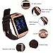 Pandaoo Smart Watch Mobile Phone DZ09 Unlocked Universal GSM Bluetooth 4.0 Music Player Camera Calendar Stopwatch Sync with Android Smartphones(Bronze)