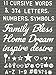 Extra Letters Set With Words - 11 Cursive Words and 374 Letters, Numbers, Symbols and Emoji's with Bonus Storage Bag(No Board)