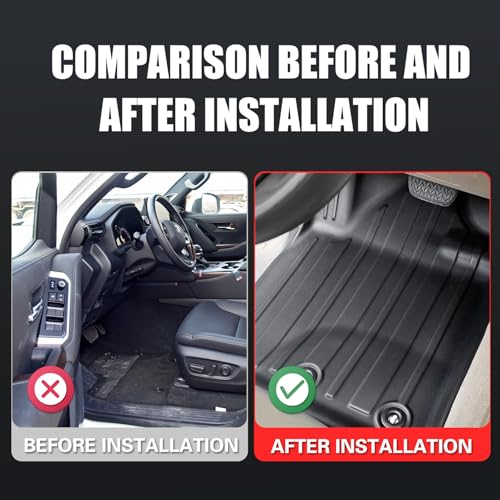 beyond self TPE All Weather Car Floor Mat For Land Cruiser LC300 2022-2025 7Seats Protector Passenger Seat With Fire Extinguisher Car Mats Floor Waterproof LC300 Interior Accessories