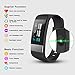 HEXU Fitness Tracker with Heart Rate Monitor, Screen Smart Bracelet, Activity Tracker Blood Pressure Monitor, Calorie Counter IP67 Waterproof for Kids Women Men and Android iOS