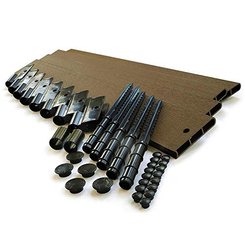 Frame It All 300001444  Uptown Brown Straight 16′ -1″ Profile Playground Border