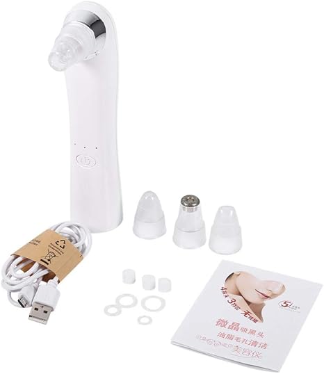 Amazon Co Jp にきび除去装置 電気顔の皮膚の毛穴クリーナーにきび鼻にきび吸引除去剤美容機 白い ホーム キッチン