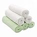 Bamboo Baby Washcloths - Carly Shop (6-pack) Baby Muslin Washcloths ,Organic Cotton Washclothes I Bathing Towels I Newborn Baby Face Towel I Baby Shower Soft Towels (10