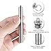 ayamaya Titanium Toothpicks with Case Holder, Reusable Toothpick Pocket EDC Keychain Gear Tool Waterproof Portable Tactical Medical Kit for Outdoor Camping Picnic Travel Tableware (Style 1)