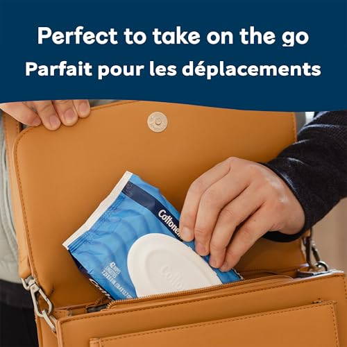 Cottonelle Fresh Care Flushable Wet Wipes, Adult Wet Wipes, 2 Flip-Top Packs, 42 Wipes per Pack (84 Total Flushable Wipes) | 42 Wipes Per Pack, Plant-Based, FSC Certified, Septic-Safe, Unscented, Adult Use