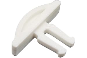 EMALPE Eze Breeze Vinyl Window Button Replacement Compatible with Eze Breeze Windows (10, White)