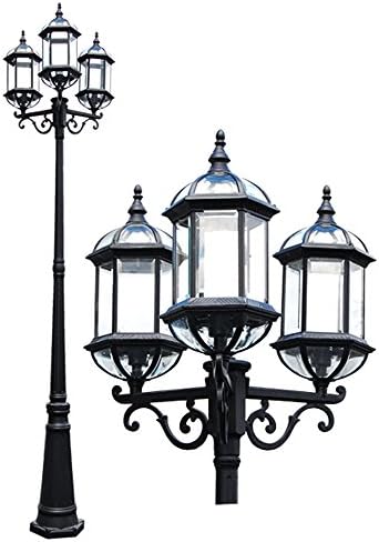 eTopLighting Contemporary Collection Exterior Outdoor 92" Post Lantern with Beveled Clear Glass APL1022