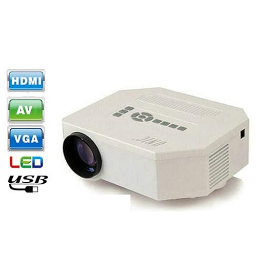 QUARKJK - Mini proyector LED HD/Nativo 640 x 480 / Soporte HDMI ...