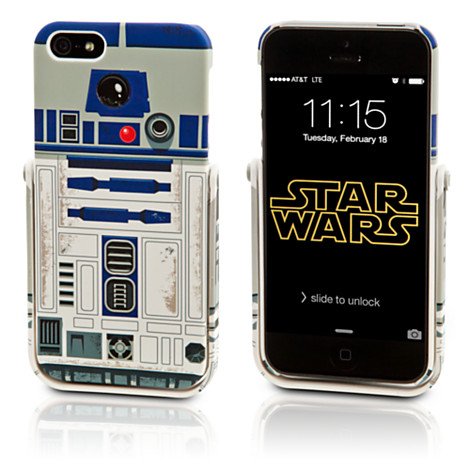 Official Disney Store Star Wars R2D2 iPhone 5/5S Hard Clip Case