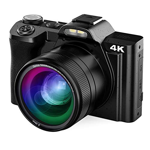 4K Digital Camera, AiTechny Vlogging Camera for YouTube 48MP Video Camera Camcorder with WiFi 3.5" IPS Touch Screen Wide Angle Lens 16X Digital Zoom YouTube Cameras