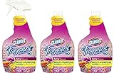 Clorox Fraganzia Multi-Purpose Cleaning Spray, Three 24 Fluid Ounce Bottles (72 fl oz total) Plus One Premium Trigger