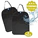 Funbliss Car Back Seat Protector, Waterproof Seat Back Cover Organizer Auto Kick Mats with 3 Large Pocket Storage, Auto and Child Safety Seat Accessories(2 Pack)