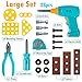 Toy Tool Kit for Toddlers & Kids, Girls & Boys - 28-Piece Large Set with Drill, Storage Box, Screwdriver, Measuring Tape, Pilers, Bolts & Nuts - Play Pretend Gift for 3 4 5 6 7 Year Old Age Children