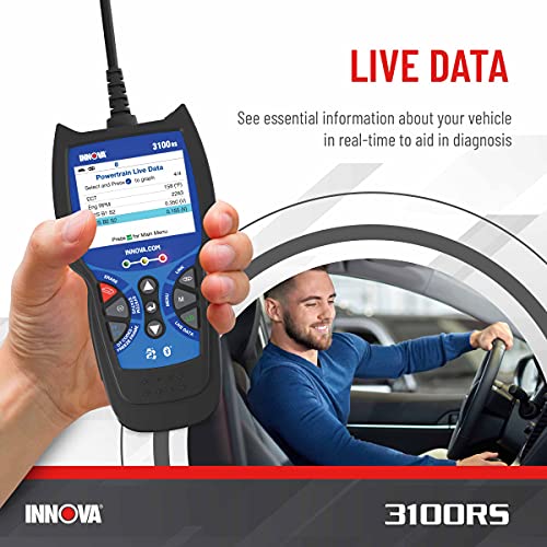 INNOVA 3100RS, OBD2 Scanner, ABS SRS Airbag Scan Tool with Airbag Light