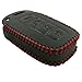 Coolbestda Leather 4buttons Smart Key Fob Remote Cover Case Protector Skin Jacket Keyless Entry for Hyundai Elantra Equus Genesis Coupe Sonata