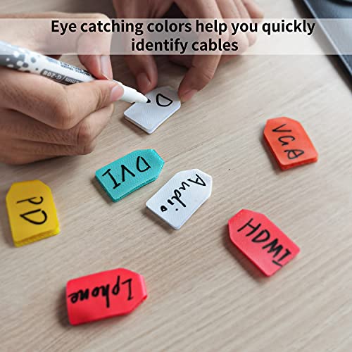 Epessa Cable Labels Cord Labels, Wire Labels, Cable Tags and Wire Tags for Cable Management and