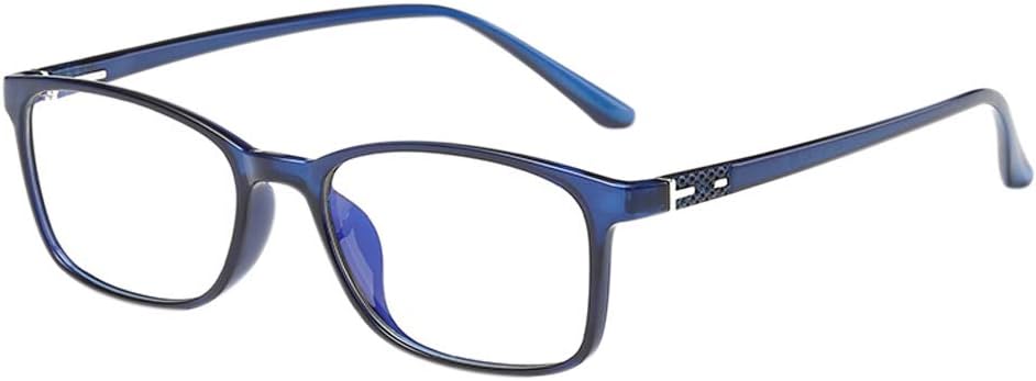 Zhuhaixmy Computer Blue Light Blocking Eyewear - Eye Protection Anti UV Glasses Vintage TR90 Frame Goggle for Men Women (Blue)