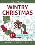 Wintry Christmas: Coloring Book for Grown-Ups