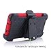 Galaxy Note 3 Case, Honeycase Military Extreme-Duty Shockproof Rugged Hybrid Armor Case Cover with Belt Clip Holster Rotating Kickstand and Screen Protector for Samsung Galaxy Note 3 N9000 (Red)