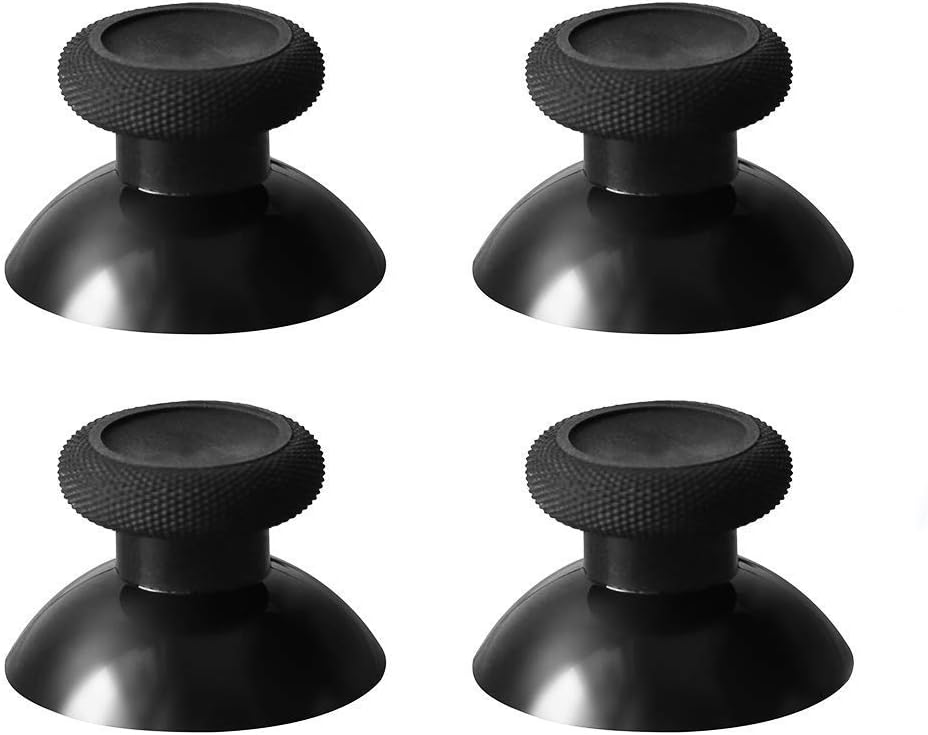 4X Analogue Thumbsticks Caps Mushroom Joystick Thumb Stick Cap for PS4 Xbox One Controllers Black
