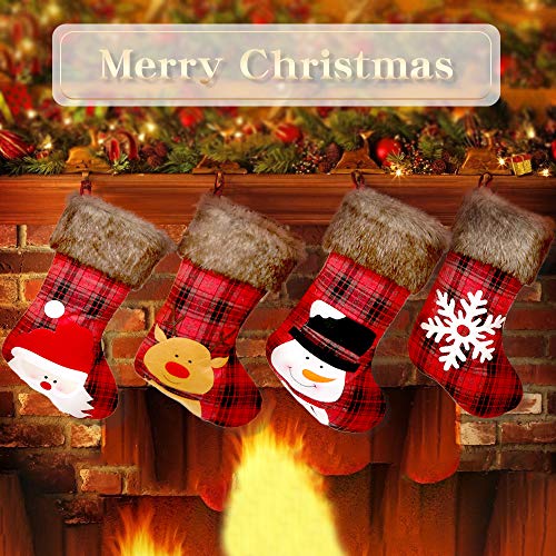 Aitsite Christmas Stockings, 4 Pack 18\