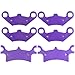 ECCPP Kevlar Carbon Fiber Brake Pads Motorcycle Replacement Front and Rear Braking Pad Kits for 2005-2007 Polaris 800 Sportsman EFI