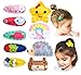 California Tot Felt Cute Animal Hair Snap, Non-Slip Hair Clips for Toddler, Girls (Mega Set of 9)